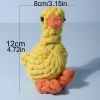 1pc Duck Shaped Pet Knot Toy; plush dog chew toy