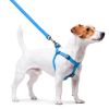 Waterproof Dog Harness Blue Color S Size 16-22 inch Durable Heavy Duty Dog Harness for Small Dogs