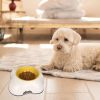 Egg-shaped Pet Bowl Drinking Water Single Bowl Double Bowl Dog Bowls Cute Pet Feeding Bowl Egg Yolk Shaped Food And Water Elevated Bowl Feeder