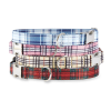 Adjustable Collar - Quick Release Metal Alloy - Blue Plaid