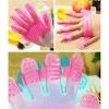 Pet Cat Grooming Comb Five Finger Pet Bath Brush Cat Dog Shower Massager Pet Grooming Deshedding Glove